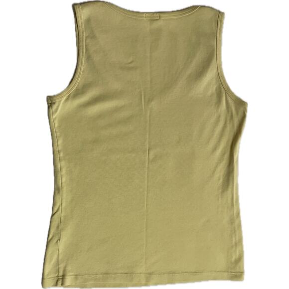 iUvas Yellow Y2K Punk Tank Top Medium Sleeveless Graphic Tee Edgy Alt Festival - Picture 2 of 3